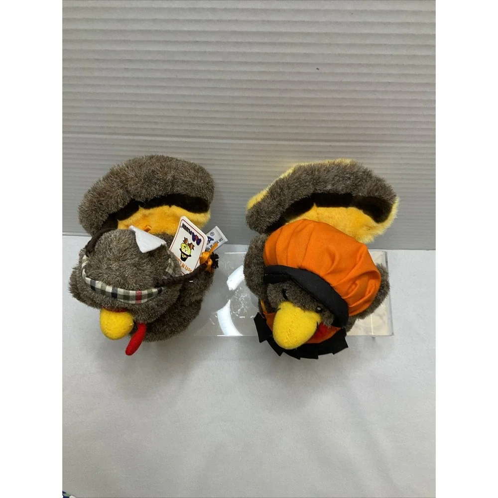A&A Plush Pals‎ Thanksgiving Turkeys, Pilgrim Hen & Native American Tom Turkey